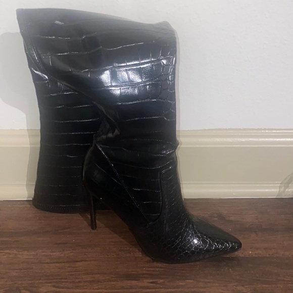 Steve Madden VAVA Black Boots 7 - Picture 1 of 17